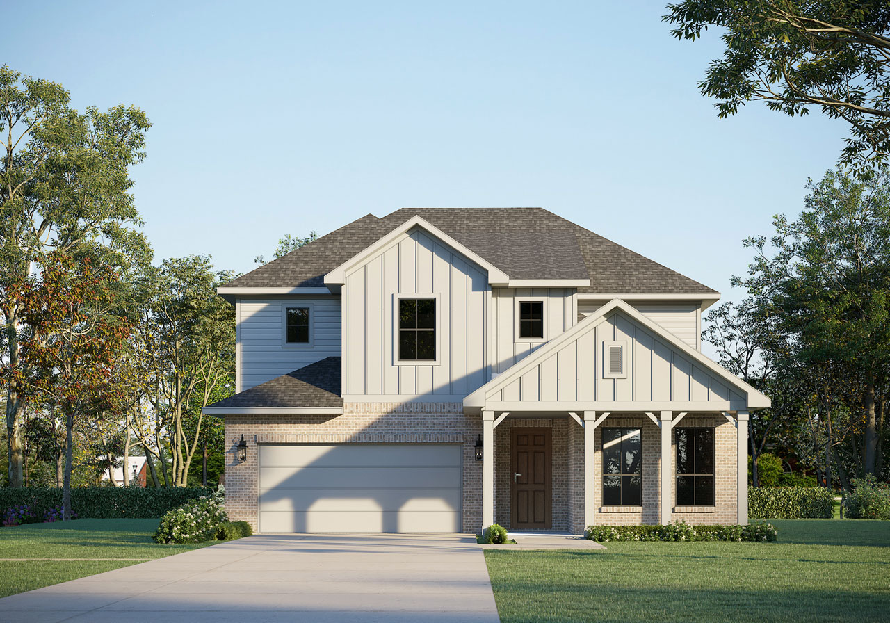 Wilson Floorplan, elevation D, rendering, luxury home build, custom home, personalized builder