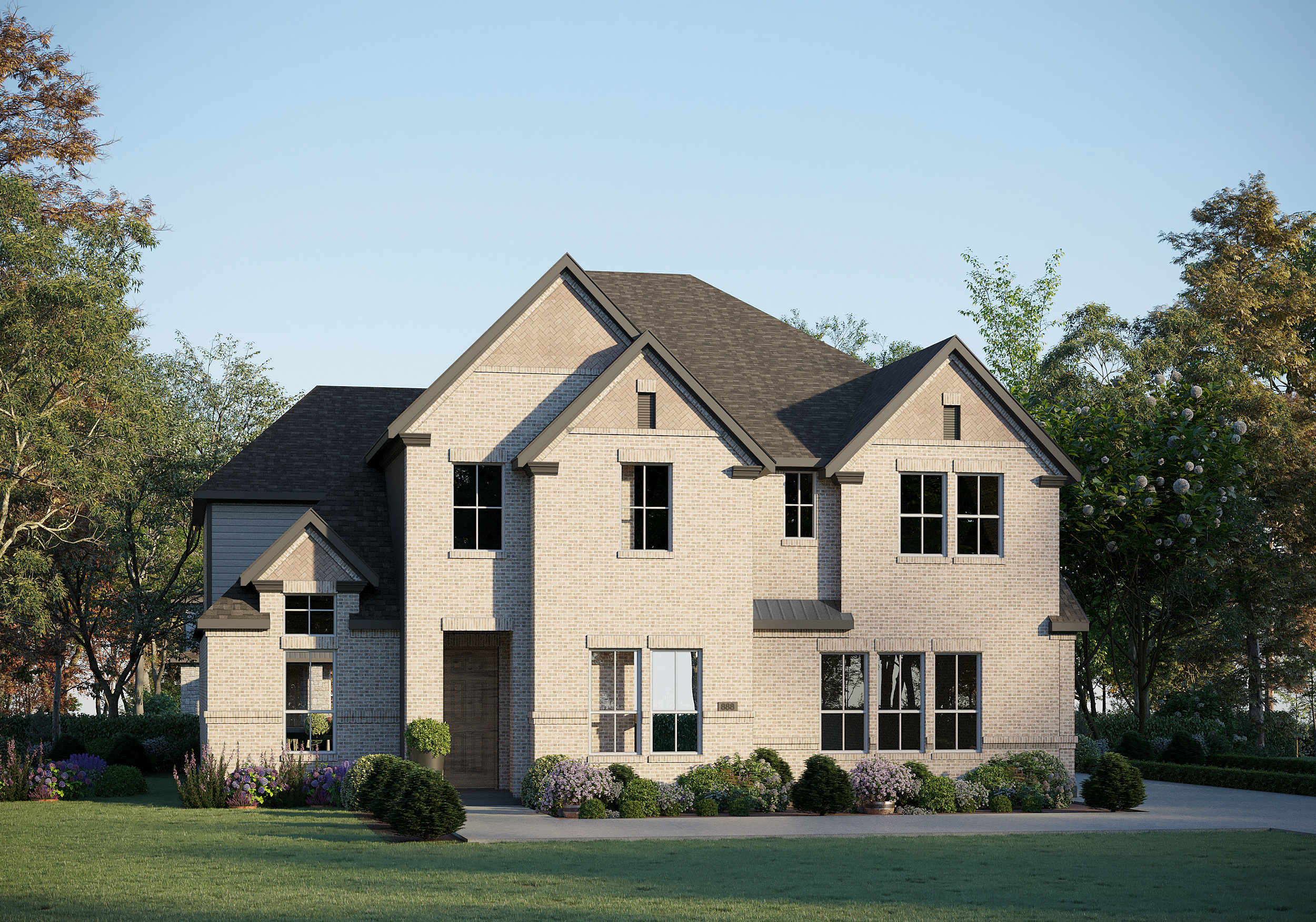 The Harrison from our premium Pinnacle Series, is a 2-story home with 5 bedrooms, 3.5 bathrooms, and a 3-car garage.