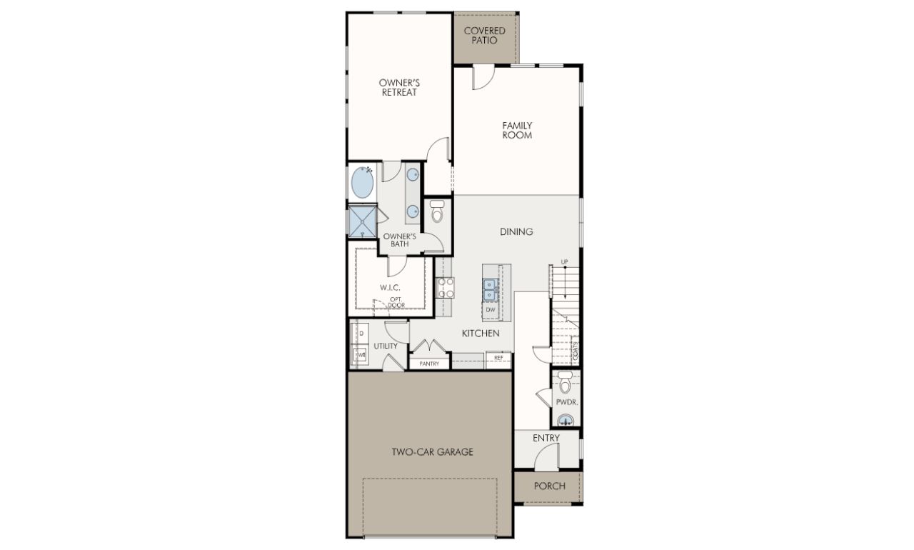 Eleanor Floor Plan Layour, floor one