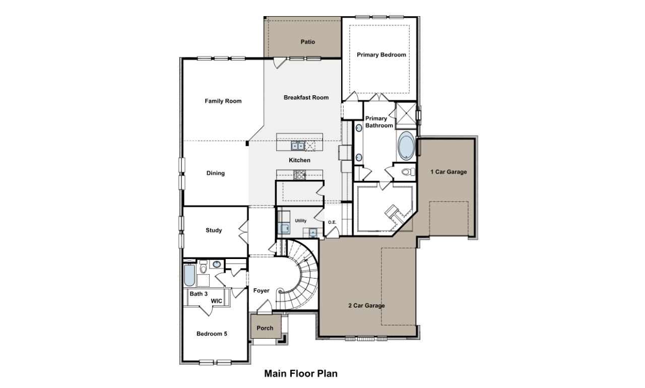 The Roosevelt from our premium Pinnacle Series, is a 2-story home with 5 bedrooms, 3 bathrooms, and a 3-car garage.