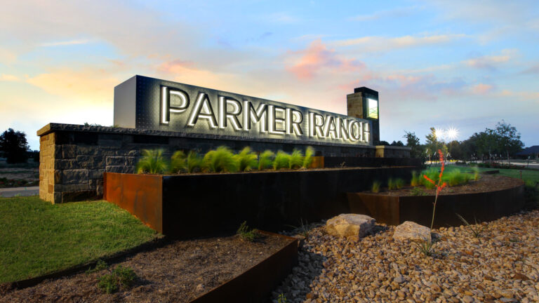 Parmer Ranch entry monument